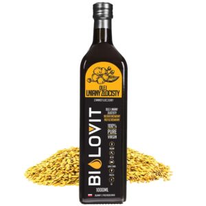 bilovit olej lniany złocisty zimnotłoczony - 1000 ml
