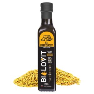 bilovit olej lniany złocisty zimnotłoczony - 250 ml