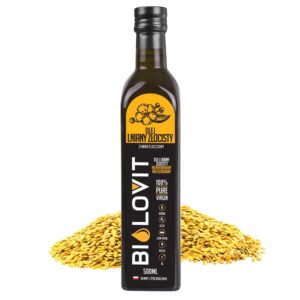 bilovit olej lniany złocisty zimnotłoczony - 500 ml