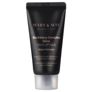 mary&may maska glinkowa rozświetlająca blackberry complex glow - 30 g