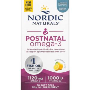 Nordic Naturals Postnatal Omega-3 1120 mg - 60 kapsułek