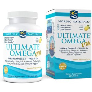 nordic naturals ultimate omega xtra + d3 cytrynowy - 60 kapsułek