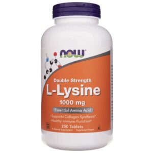 now foods l-lizyna 1000 mg - 250 tabletek