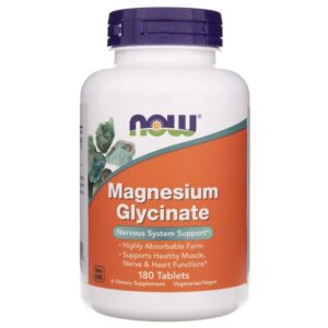 now foods diglicynian magnezu 100 mg - 180 tabletek