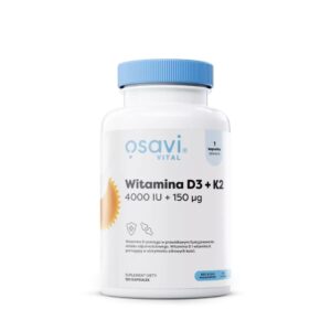 osavi witamina d3 + k2, 4000 iu + 150 µg - 120 kapsułek