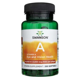 swanson witamina a 10 000 iu - 250 kapsułek