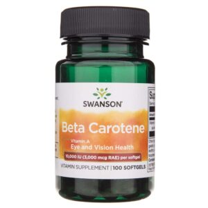 swanson beta karoten (witamina a) 10000 iu - 100 kapsułek
