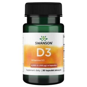 swanson witamina d3 4000 iu (100 mcg) - 90 kapsułek