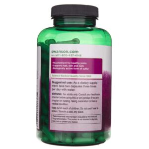 swanson msm (siarka organiczna) 500 mg - 250 kapsułek