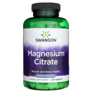 swanson cytrynian magnezu 225 mg - 240 tabletek