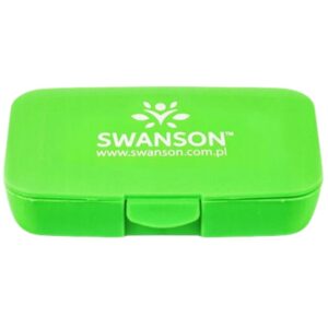 Swanson Pillbox Pojemnik na kapsułki, zielony