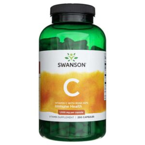 Swanson Witamina C z dziką różą 1000 mg - 250 kapsułek