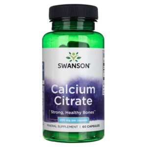 Swanson Cytrynian wapnia 200 mg - 60 kapsułek