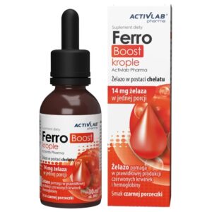 Activlab Pharma FerroBoost, żelazo w kroplach, czarna porzeczka - 30 ml